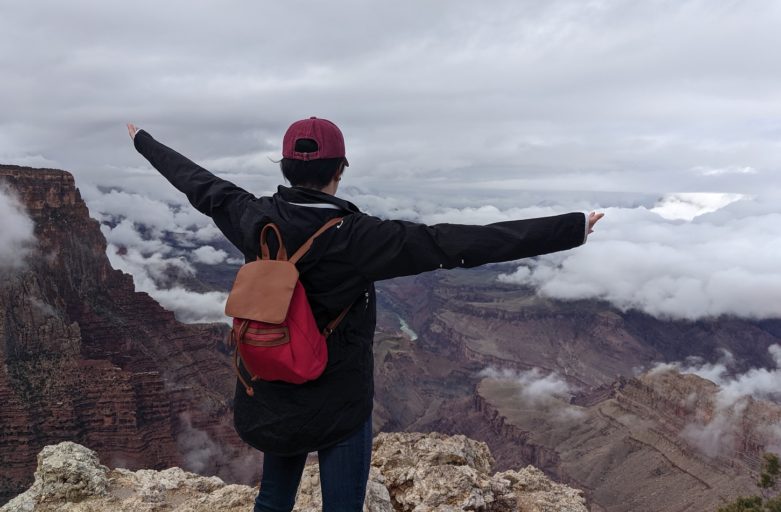 Photo of me at the Grand Canyon